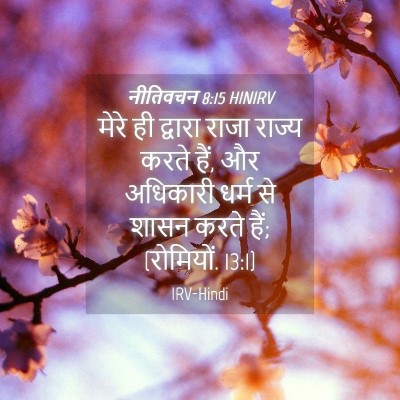 Picture 04 - नीतिवचन 8:15 HINIRV - मेरे ही द्वारा - Bible Verse Picture