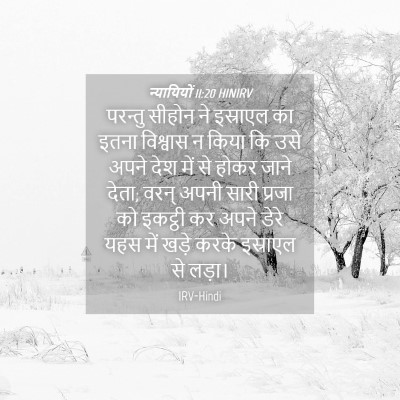 Picture 04 - न्यायियों 11:20 HINIRV - परन्तु सीहोन ने - Bible Verse Picture