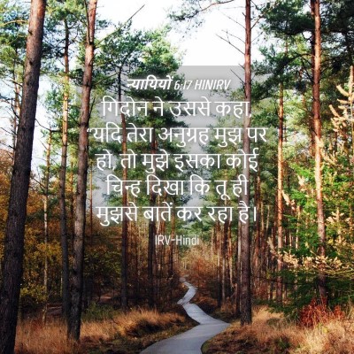 Picture 04 - न्यायियों 6:17 HINIRV - गिदोन ने उससे कहा, - Bible Verse Picture