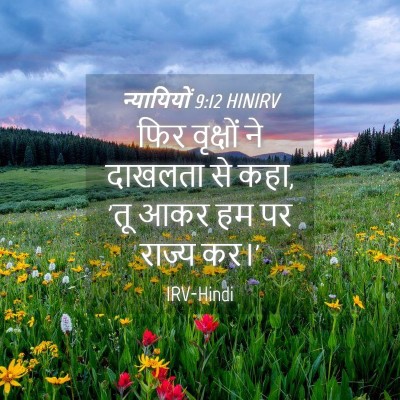 Picture 04 - न्यायियों 9:12 HINIRV - फिर वृक्षों ने - Bible Verse Picture