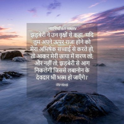 Picture 04 - न्यायियों 9:15 HINIRV - झड़बेरी ने उन - Bible Verse Picture