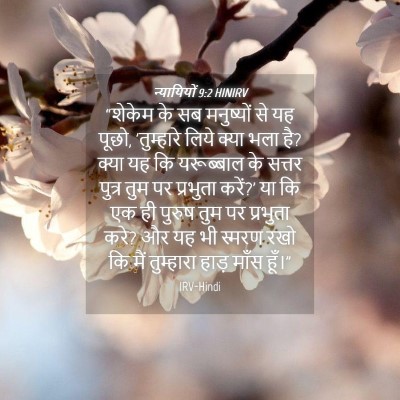 Picture 04 - न्यायियों 9:2 HINIRV - “शेकेम के सब - Bible Verse Picture
