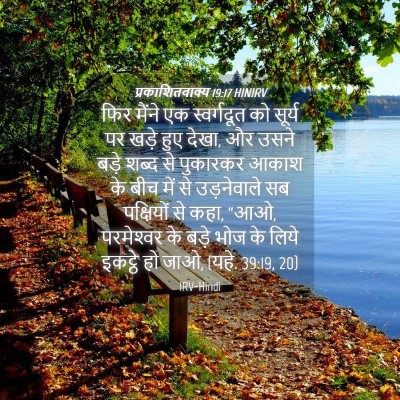 Picture 04 - प्रकाशितवाक्य 19:17 HINIRV - फिर मैंने एक - Bible Verse Picture