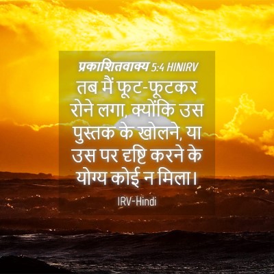 Picture 04 - प्रकाशितवाक्य 5:4 HINIRV - तब मैं फूट-फूटकर - Bible Verse Picture