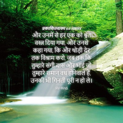 Picture 04 - प्रकाशितवाक्य 6:11 HINIRV - और उनमें से हर एक - Bible Verse Picture