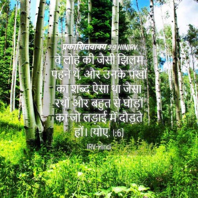 Picture 04 - प्रकाशितवाक्य 9:9 HINIRV - वे लोहे की जैसी - Bible Verse Picture