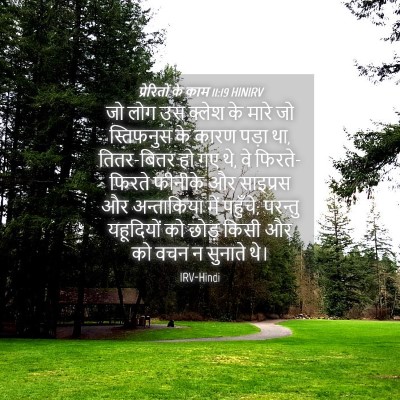 Picture 04 - प्रेरितों के काम 11:19 HINIRV - जो लोग उस क्लेश के - Bible Verse Picture