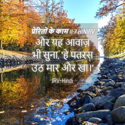 Picture 04 - प्रेरितों के काम 11:7 HINIRV - और यह आवाज़ भी - Bible Verse Picture