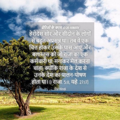 Picture 04 - प्रेरितों के काम 12:20 HINIRV - हेरोदेस सोर और - Bible Verse Picture