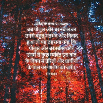 Picture 04 - प्रेरितों के काम 15:2 HINIRV - जब पौलुस और बरनबास - Bible Verse Picture