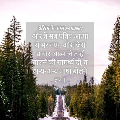 Picture 04 - प्रेरितों के काम 2:4 HINIRV - और वे सब पवित्र - Bible Verse Picture