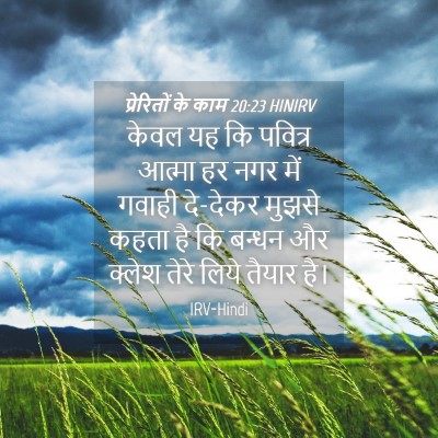 Picture 04 - प्रेरितों के काम 20:23 HINIRV - केवल यह कि पवित्र - Bible Verse Picture