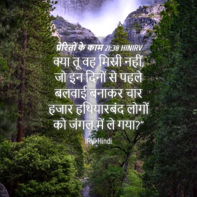 Picture 04 - प्रेरितों के काम 21:38 HINIRV - क्या तू वह मिस्री - Bible Verse Picture