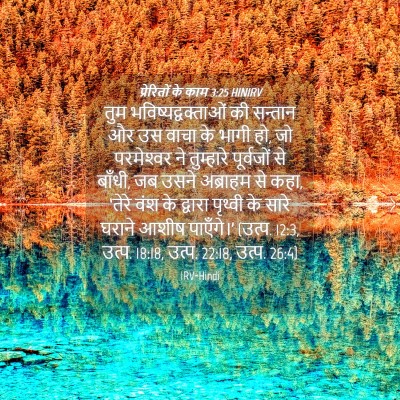 Picture 04 - प्रेरितों के काम 3:25 HINIRV - तुम - Bible Verse Picture