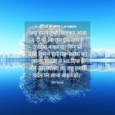Picture 04 - प्रेरितों के काम 5:28 HINIRV - “क्या हमने - Bible Verse Picture