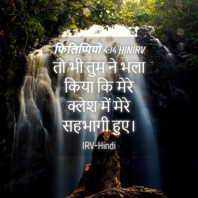 Picture 04 - फिलिप्पियों 4:14 HINIRV - तो भी तुम ने भला - Bible Verse Picture