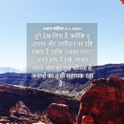 Picture 04 - भजन संहिता 10:14 HINIRV - तूने देख लिया है, - Bible Verse Picture