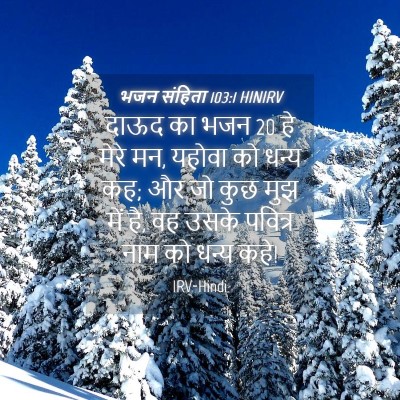 Picture 04 - भजन संहिता 103:1 HINIRV - दाऊद का भजन 20 हे - Bible Verse Picture