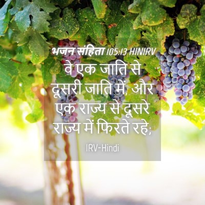Picture 04 - भजन संहिता 105:13 HINIRV - वे एक जाति से दूसरी - Bible Verse Picture