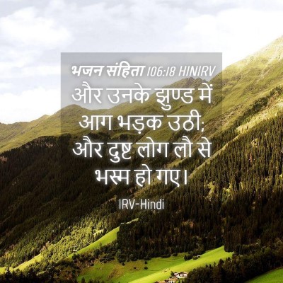 Picture 04 - भजन संहिता 106:18 HINIRV - और उनके झुण्ड में - Bible Verse Picture
