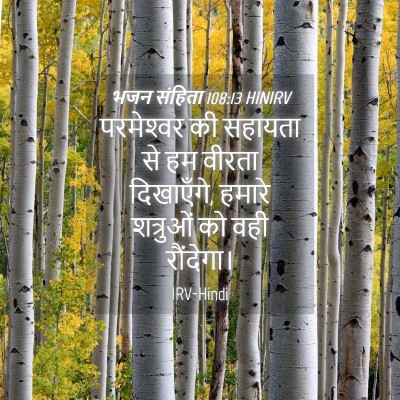 Picture 04 - भजन संहिता 108:13 HINIRV - परमेश्‍वर की - Bible Verse Picture