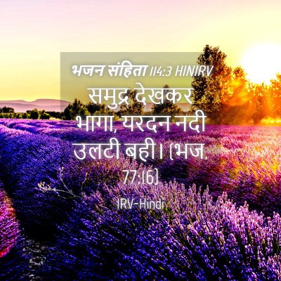 Picture 04 - भजन संहिता 114:3 HINIRV - समुद्र देखकर भागा, - Bible Verse Picture