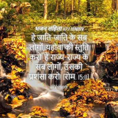 Picture 04 - भजन संहिता 117:1 HINIRV - हे जाति-जाति के सब - Bible Verse Picture