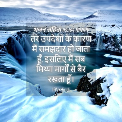 Picture 04 - भजन संहिता 119:104 HINIRV - तेरे उपदेशों के - Bible Verse Picture