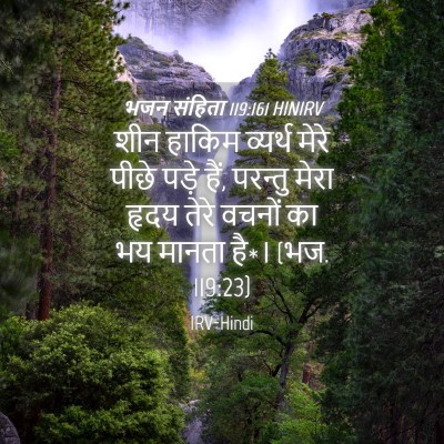 Picture 04 - भजन संहिता 119:161 HINIRV - शीन हाकिम व्यर्थ - Bible Verse Picture