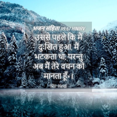 Picture 04 - भजन संहिता 119:67 HINIRV - उससे पहले कि मैं - Bible Verse Picture