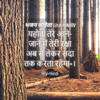 Picture 04 - भजन संहिता 121:8 HINIRV - यहोवा तेरे - Bible Verse Picture