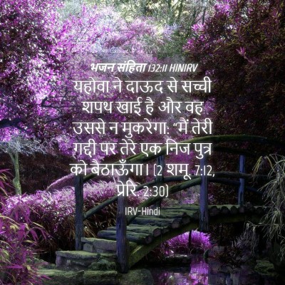 Picture 04 - भजन संहिता 132:11 HINIRV - यहोवा ने दाऊद से - Bible Verse Picture