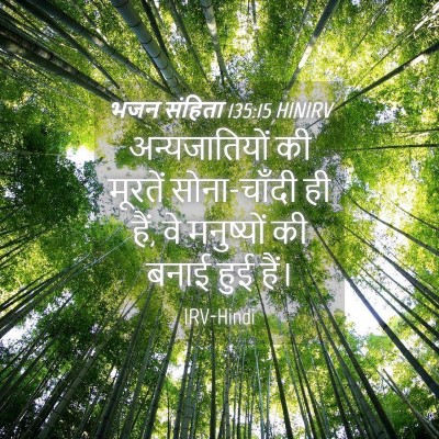 Picture 04 - भजन संहिता 135:15 HINIRV - अन्यजातियों की - Bible Verse Picture