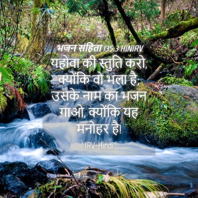 Picture 04 - भजन संहिता 135:3 HINIRV - यहोवा की स्तुति - Bible Verse Picture
