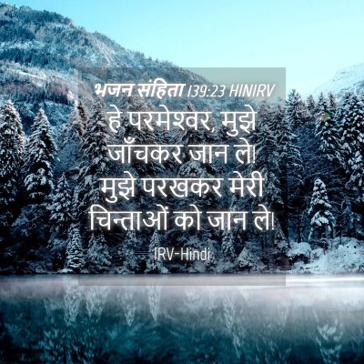 Picture 04 - भजन संहिता 139:23 HINIRV - हे परमेश्‍वर, मुझे - Bible Verse Picture