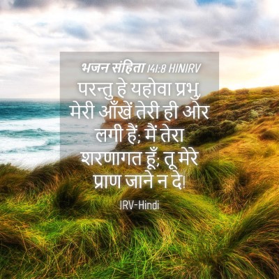 Picture 04 - भजन संहिता 141:8 HINIRV - परन्तु हे यहोवा - Bible Verse Picture