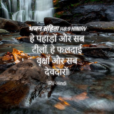 Picture 04 - भजन संहिता 148:9 HINIRV - हे पहाड़ों और सब - Bible Verse Picture