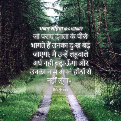 Picture 04 - भजन संहिता 16:4 HINIRV - जो पराए देवता के - Bible Verse Picture