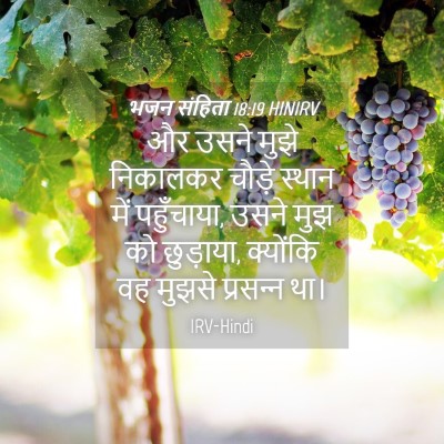 Picture 04 - भजन संहिता 18:19 HINIRV - और उसने मुझे - Bible Verse Picture