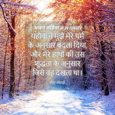 Picture 04 - भजन संहिता 18:24 HINIRV - यहोवा ने मुझे मेरे - Bible Verse Picture
