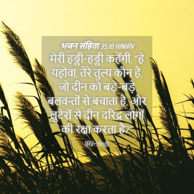 Picture 04 - भजन संहिता 35:10 HINIRV - मेरी हड्डी-हड्डी - Bible Verse Picture