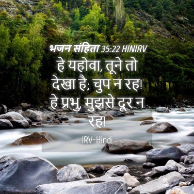 Picture 04 - भजन संहिता 35:22 HINIRV - हे यहोवा, तूने तो - Bible Verse Picture
