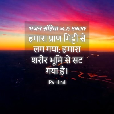 Picture 04 - भजन संहिता 44:25 HINIRV - हमारा प्राण - Bible Verse Picture