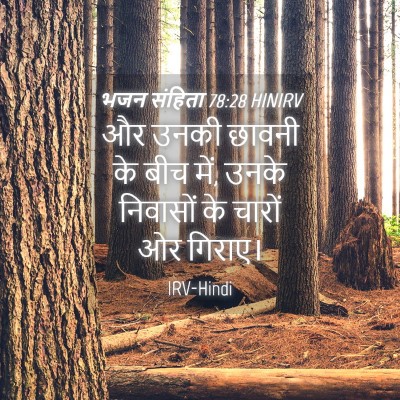 Picture 04 - भजन संहिता 78:28 HINIRV - और उनकी छावनी के - Bible Verse Picture