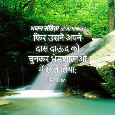 Picture 04 - भजन संहिता 78:70 HINIRV - फिर उसने अपने दास - Bible Verse Picture
