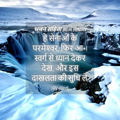 Picture 04 - भजन संहिता 80:14 HINIRV - हे सेनाओं के - Bible Verse Picture