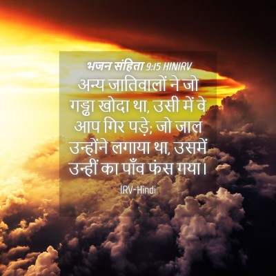 Picture 04 - भजन संहिता 9:15 HINIRV - अन्य जातिवालों ने - Bible Verse Picture