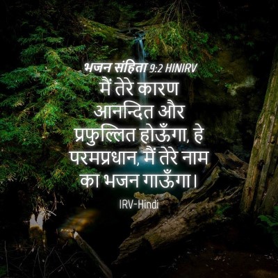Picture 04 - भजन संहिता 9:2 HINIRV - मैं तेरे कारण - Bible Verse Picture