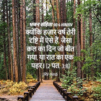Picture 04 - भजन संहिता 90:4 HINIRV - क्योंकि हज़ार - Bible Verse Picture