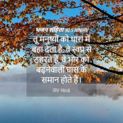 Picture 04 - भजन संहिता 90:5 HINIRV - तू मनुष्यों को - Bible Verse Picture